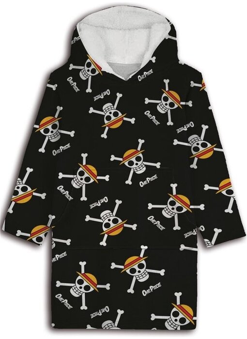 One Piece Fleece-Kapuzenpullover, Decke und Strohhut für Kinder (7-14 Jahre), Polyester (Einheitsgröße)