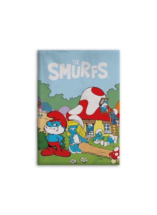De Smurfen Fleece plaid Papa Smurf 110 x 150 cm Polyester