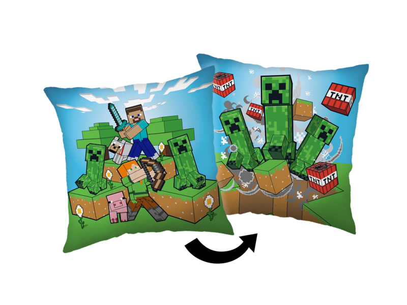 Minecraft Dekokissen – 40 x 40 cm – Polyester