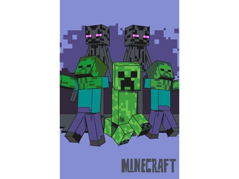 Minecraft Fleece deken Zombie - 100 x 150 cm - Polyester