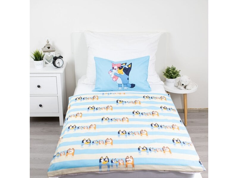 Bluey Housse de couette bébé/enfant Cuddle - 135 x 100 + 40 x 60 cm - Coton
