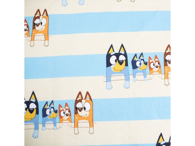 Bluey BABY / Peuter dekbedovertrek Cuddle - 135 x 100 + 40 x 60 cm - Katoen