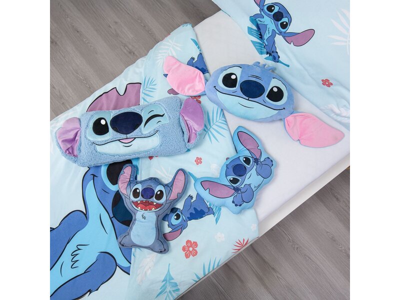 Disney Lilo & Stitch Coussin décoratif 3D Stitch - 31,5 x 41 cm - Polyester