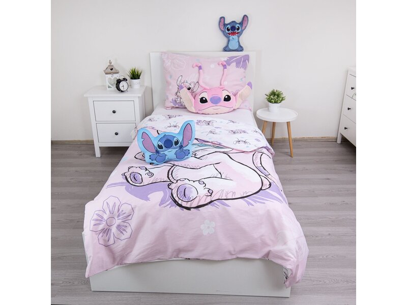 Disney Lilo & Stitch Coussin décoratif 3D Ange - 31,5 x 41 cm - Polyester