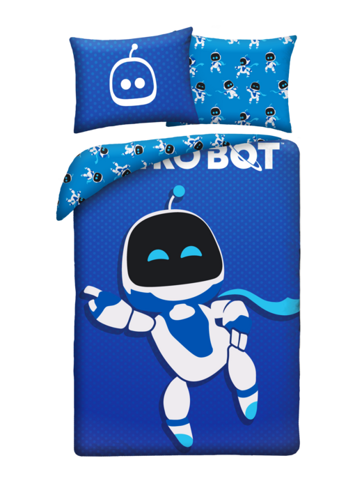 Astro Bot Bettbezug Game 140 x 200 + 70 x 90 cm Polyester