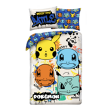 Pokémon Graffiti Team Duvet Cover - 140 x 200 + 70 x 90 cm - Polyester