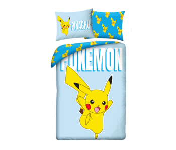 Pokémon Housse de couette Pikachu 140 x 200 + 70 x 90 cm Polyester
