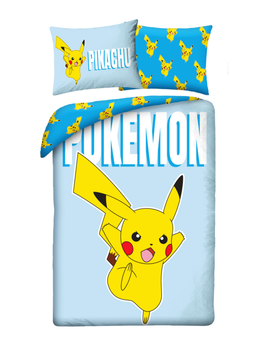 Pokémon Dekbedovertrek Pikachu 140 x 200 + 70 x 90 cm Polyester