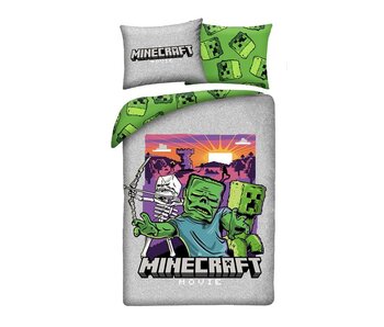 Minecraft Dekbedovertrek A Movie 140 x 200 + 70 x 90 cm Polyester