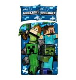 Minecraft Housse de couette Creepers - 140 x 200 + 70 x 90 cm - Polyester