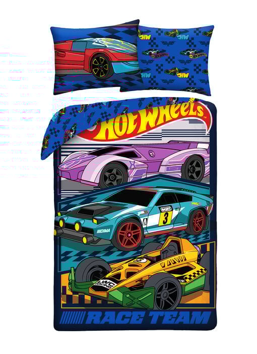 Hot Wheels Duvet cover Speed 140 x 200 + 70 x 90 cm Polyester