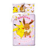 Pokémon Besties-Bettbezug – 140 x 200 + 70 x 90 cm – Polyester