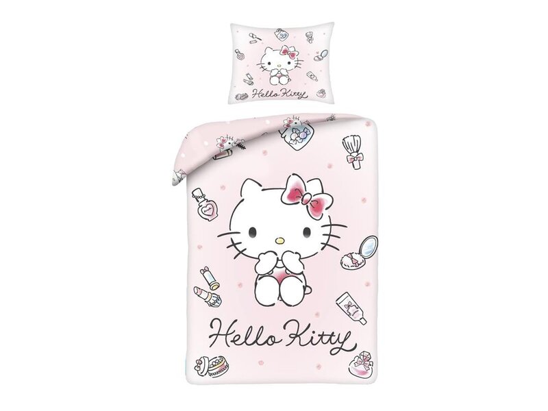 Hello Kitty Dekbedovertrek Beauty - 140 x 200 + 70 x 90 cm - Polyester