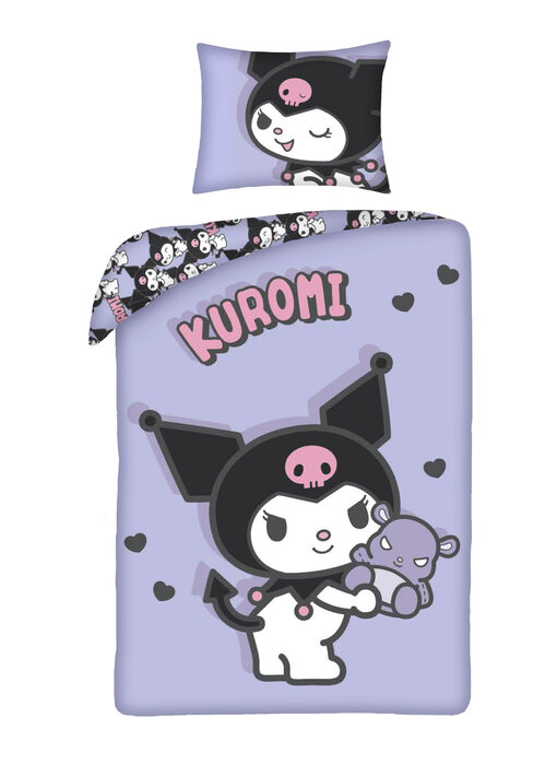 Hello Kitty Housse de couette Kuromi Sweet 140 x 200 + 70 x 90 cm Polyester