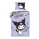 Housse de couette Kuromi Sweet 140 x 200 + 70 x 90 cm Polyester