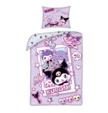 Hello Kitty Kuromi Duvet Cover - 140 x 200 + 70 x 90 cm - Polyester