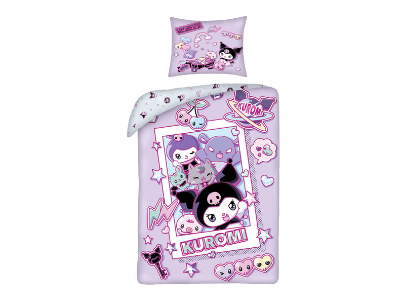 Hello Kitty Kuromi Bettbezug – 140 x 200 + 70 x 90 cm – Polyester