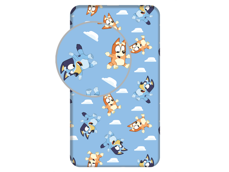 Bluey Fitted sheet Dream - 90 x 200 cm - Cotton