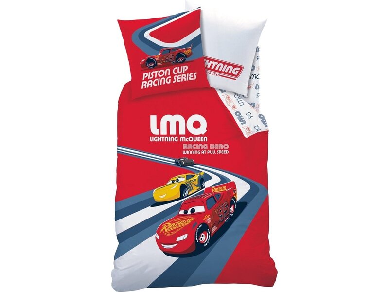 Disney Cars Dekbedovertrek - Eenpersoons - 140 x 200 cm - Rood