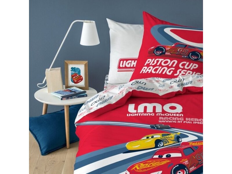 Disney Cars Housse de couette - 1 personne - 140 x 200 cm - Rouge