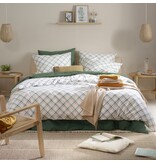 Moodit Housse de couette Odil Dustin Amazon Green - 200 x 200/220 cm + 2 x 60 x 70 cm - Coton