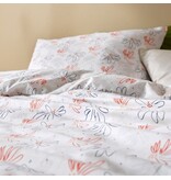 Moodit Housse de couette Odil Pissenlit Orange Bleu - 140 x 200/220 + 60 x 70 cm - Coton