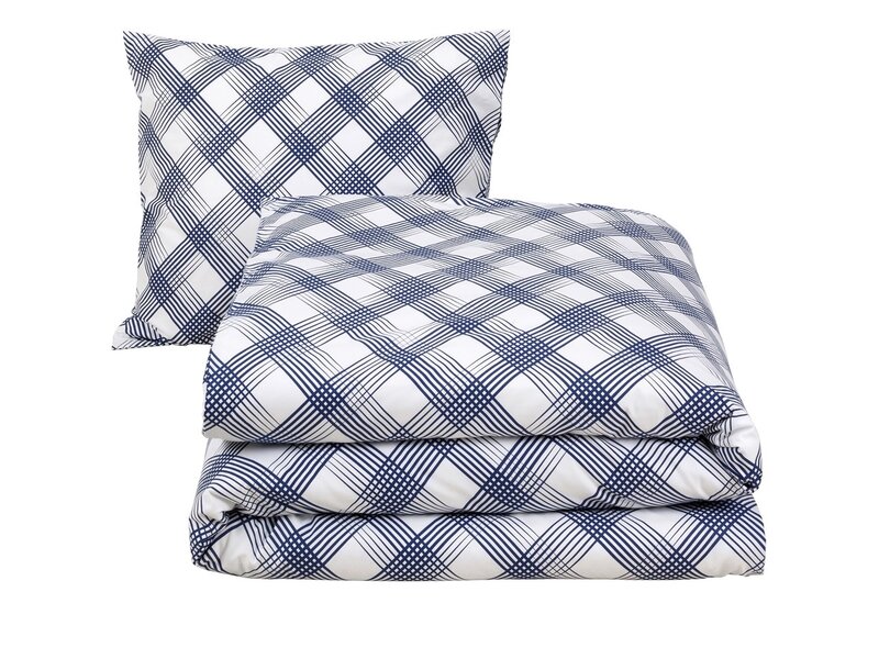 Moodit Dekbedovertrek Odil Andor Cosmic Cobalt - 140 x 200/220 + 60 x 70 cm - Blauw - Katoen