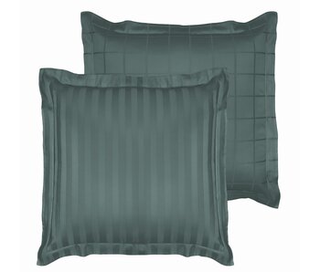 De Witte Lietaer Taie d'oreiller Zygo Atlantic 63 x 63 cm en satin de coton