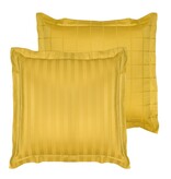 De Witte Lietaer Kussensloop Zygo Ochre  - 63 x 63 cm - Geel - Katoen Satijn