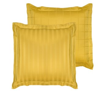 De Witte Lietaer Kussensloop Zygo Ochre 63 x 63 cm Katoen Satijn