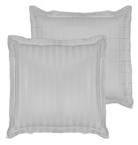 De Witte Lietaer Kussensloop Zygo Silver - 63 x 63 cm - Grijs - Katoen Satijn