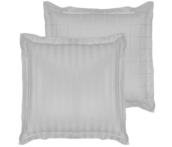 De Witte Lietaer Kissenbezug Zygo Silber 63 x 63 cm Baumwollsatin