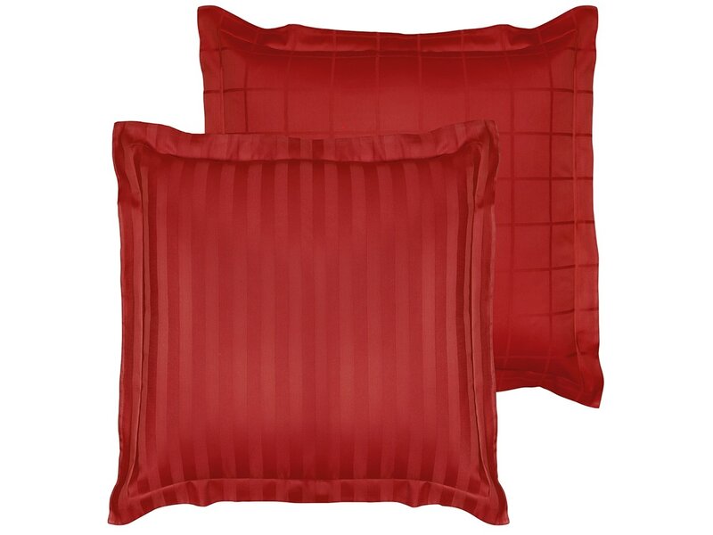 De Witte Lietaer Taie d'Oreiller Zygo Chili Pepper - 63 x 63 cm - Rouge - Satin de Coton