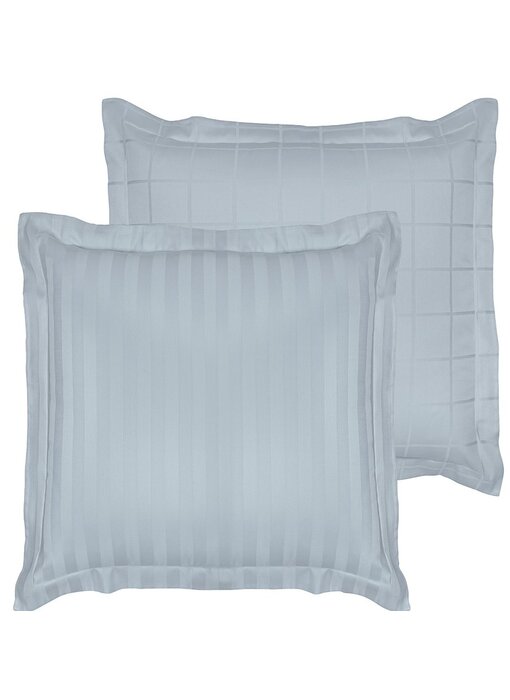 De Witte Lietaer Taie d'oreiller Zygo bleu glacier 63 x 63 cm en satin de coton