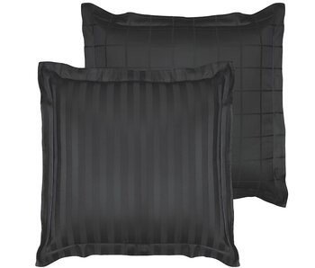 De Witte Lietaer Kissenbezug Zygo Ebony 63 x 63 cm Baumwollsatin