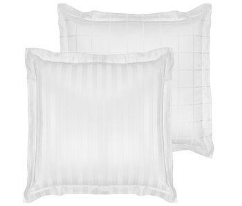 De Witte Lietaer Kissenbezug Zygo Weiß 63 x 63 cm Baumwollsatin