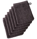 De Witte Lietaer Gants de toilette Imagine Fudge Brown - 16,5 x 22 cm - Lot de 6 - Marron - Coton