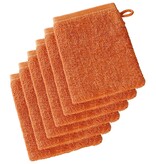 De Witte Lietaer Washandjes Imagine Dusty Orange - 16.5 x 22 cm - 6 stuks - Oranje - Katoen