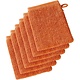 Lot de 6 gants de toilette Imagine Dusty Orange, 16,5 x 22 cm, en coton