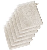 De Witte Lietaer Gants de toilette Imagine Birch Beige - 16,5 x 22 cm - Lot de 6 - Beige - Coton