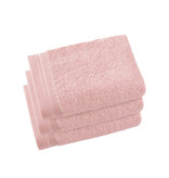De Witte Lietaer Serviettes d'invités Contessa Rose Perle - lot de 3 - 40 x 60 cm - Rose - Coton