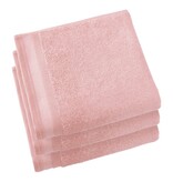 De Witte Lietaer Serviette Contessa Pearl rose - Lot de 3 - 50 x 100 cm - Rose - Coton