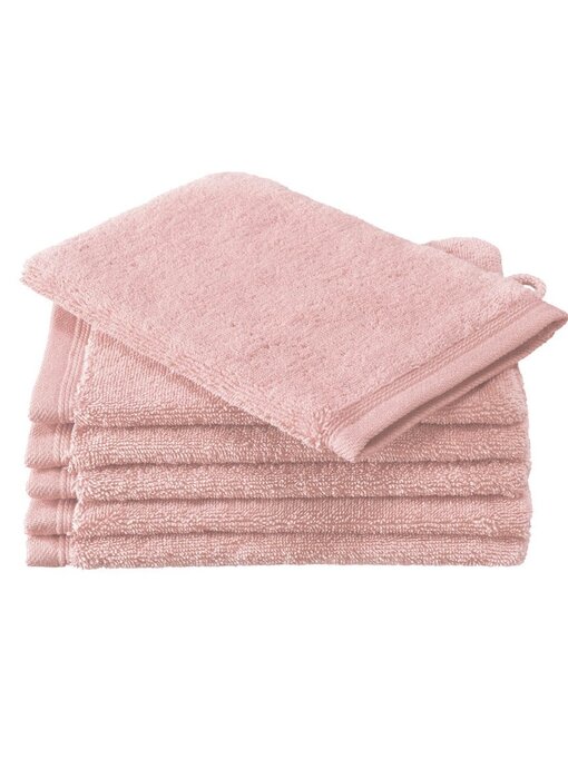 De Witte Lietaer Contessa Pearl Pink Washcloths, 6 pcs., 16 x 21 cm, Cotton