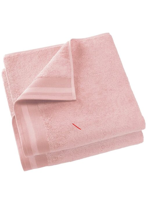 De Witte Lietaer Serviettes de bain Contessa rose perle, lot de 2, 70 x 140 cm, coton