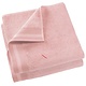 Badetuch Contessa Pearl Pink, 2er-Set, 70 x 140 cm, Baumwolle