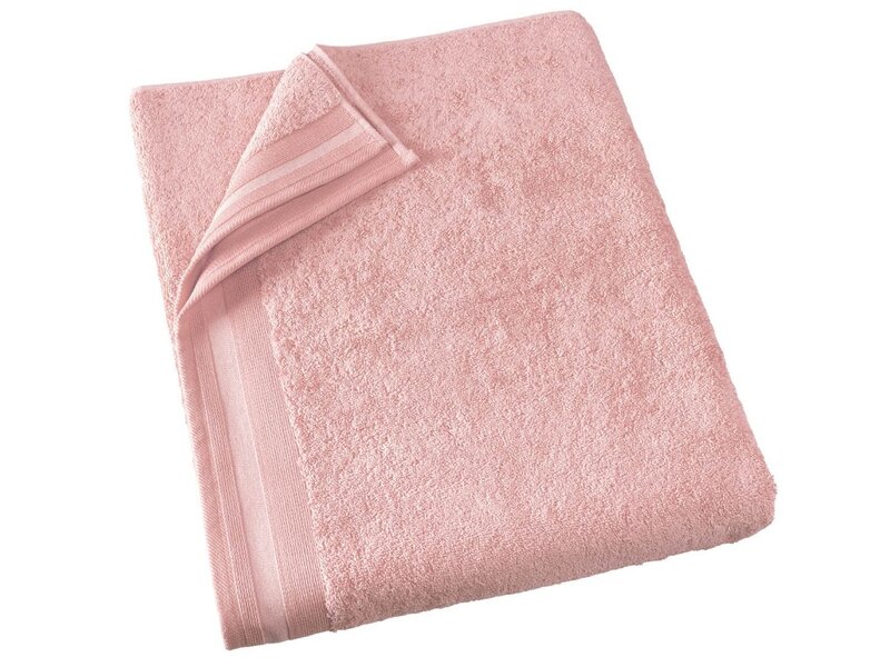 De Witte Lietaer Serviette de bain Contessa rose perle - 100 x 150 cm - Rose - Coton