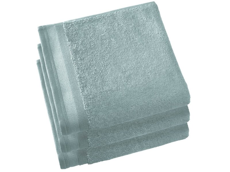 De Witte Lietaer Contessa Oxyde Towel - Set of 3 - 50 x 100 cm - Blue - Cotton