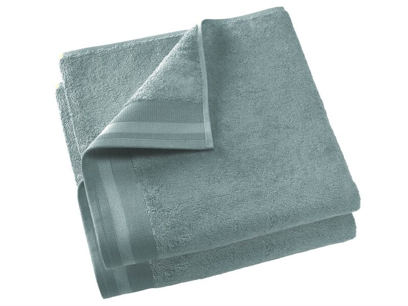 De Witte Lietaer Badhanddoek Contessa Oxyde - Set 2 stuks - 70 x 140 cm - Blauw - Katoen