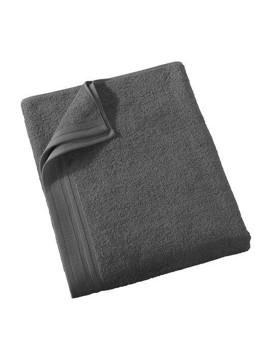 De Witte Lietaer Imaginez une serviette de bain anthracite 90 x 200 cm en coton