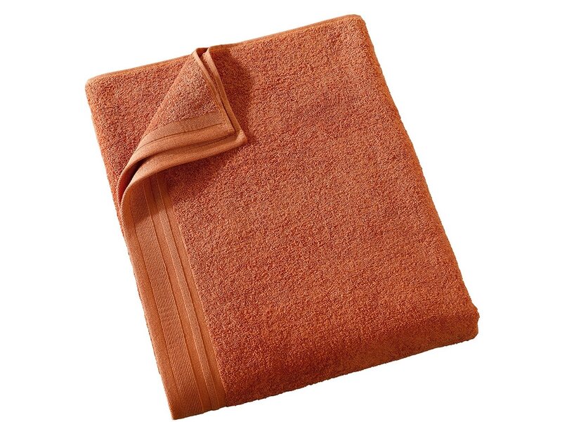 De Witte Lietaer Imagine Badetuch in staubigem Orange – 90 x 200 cm – Orange – Baumwolle
